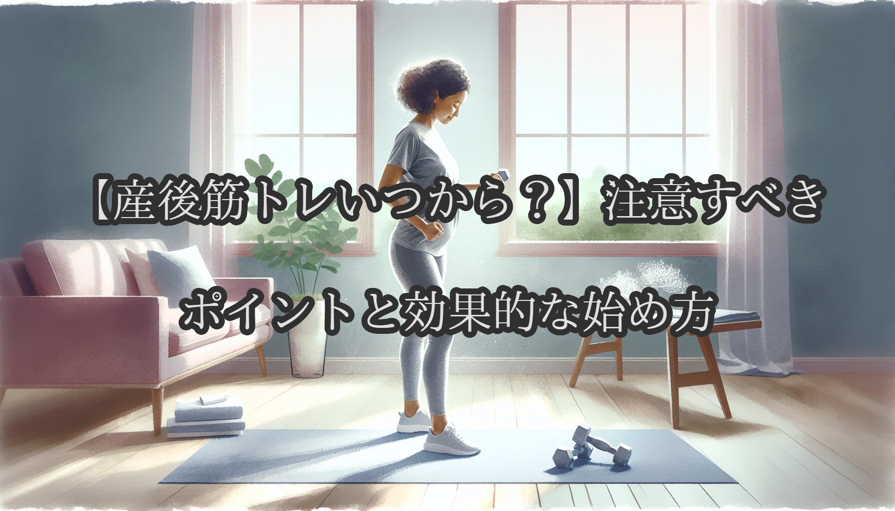 【産後筋トレいつから？】注意すべきポイントと効果的な始め方