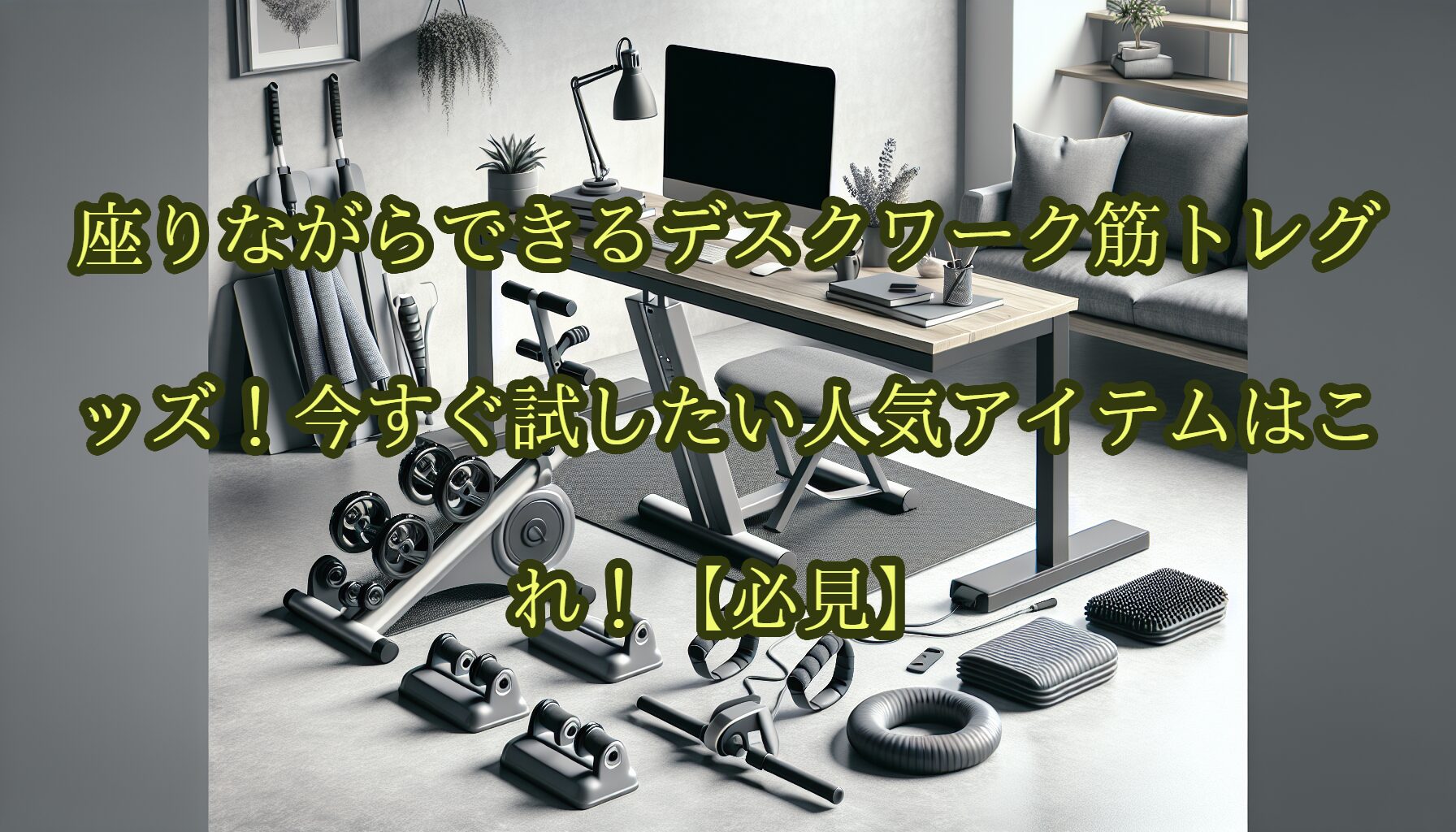 座りながらできるデスクワーク筋トレグッズ！今すぐ試したい人気アイテムはこれ！【必見】