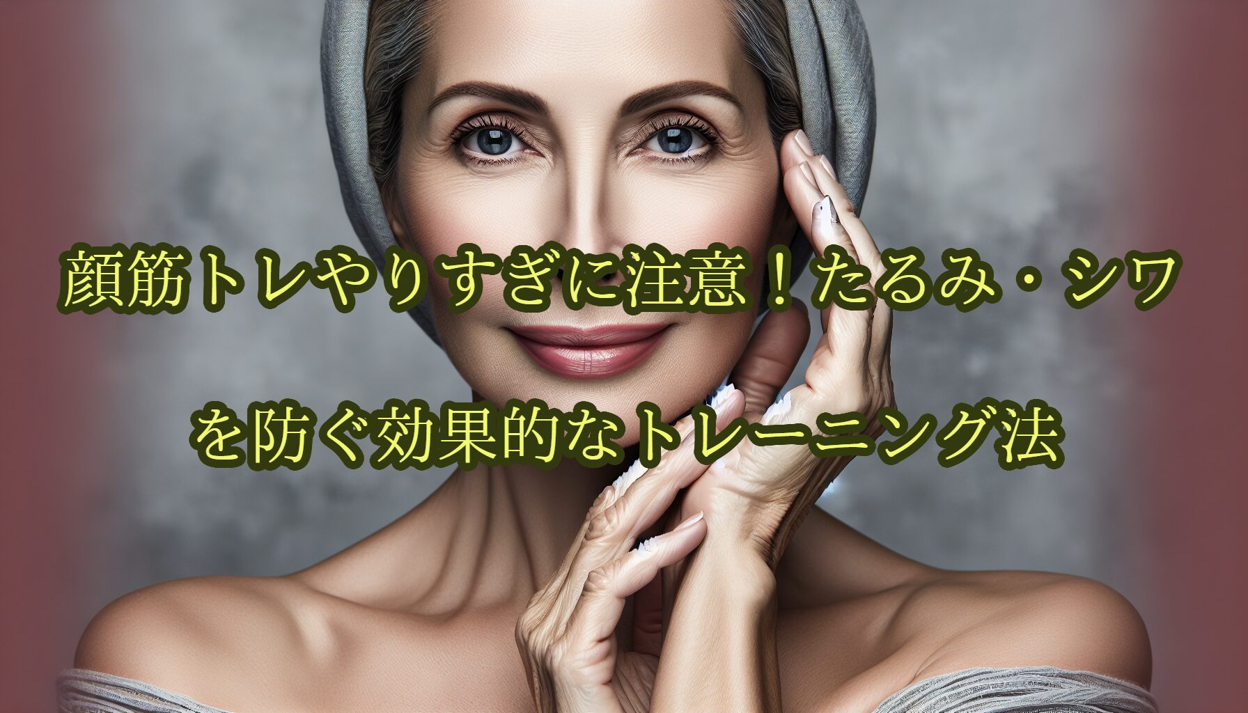 顔筋トレやりすぎに注意！たるみ・シワを防ぐ効果的なトレーニング法