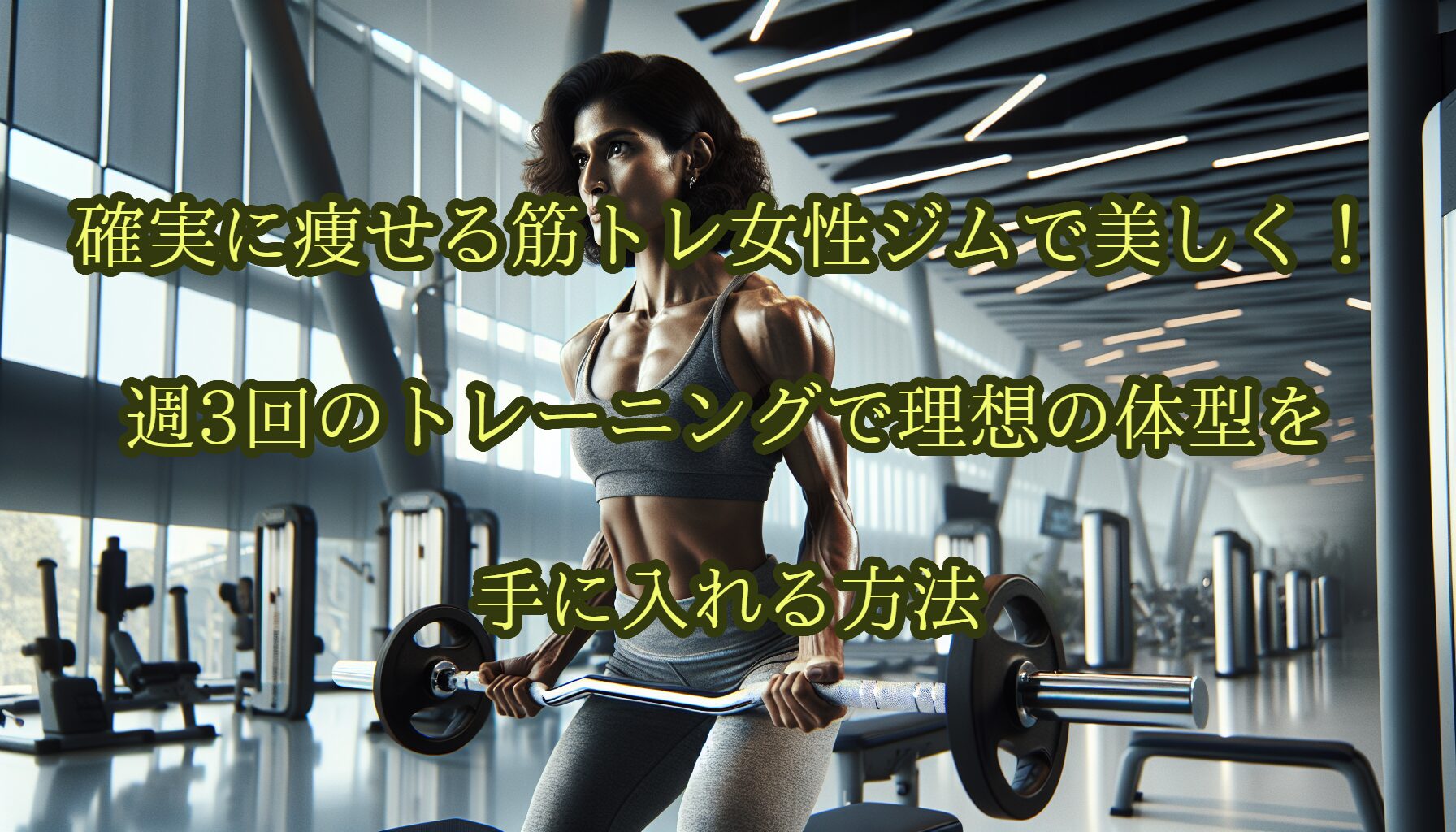 確実に痩せる筋トレ女性ジムで美しく！週3回のトレーニングで理想の体型を手に入れる方法