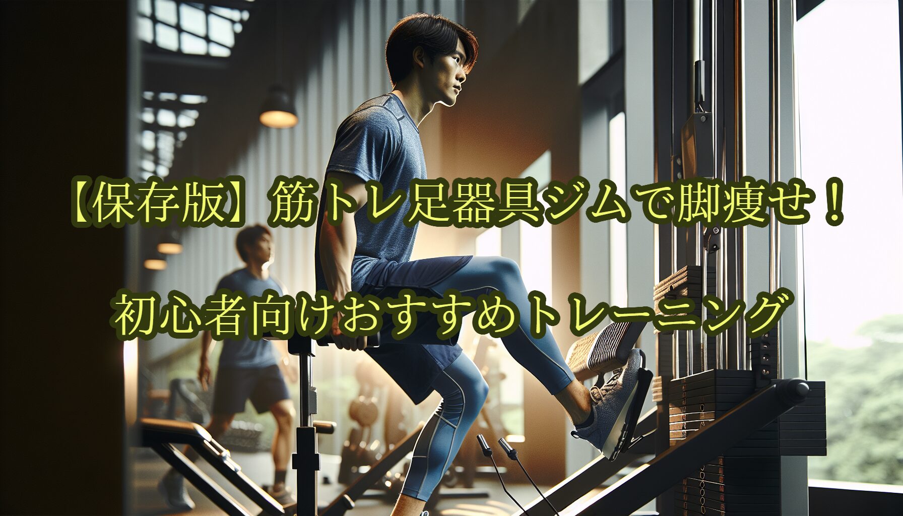 【保存版】筋トレ足器具ジムで脚痩せ！初心者向けおすすめトレーニング