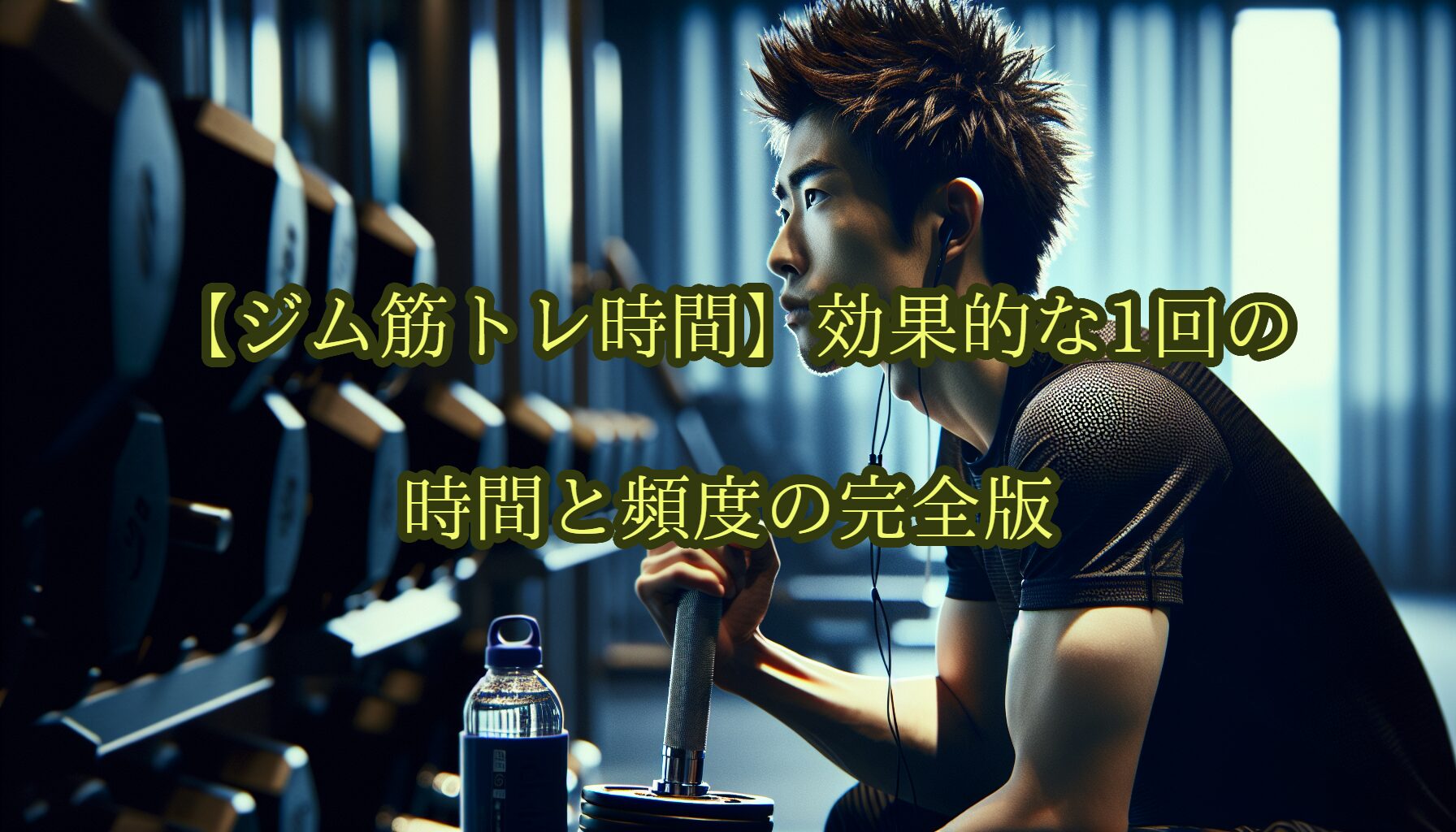 【ジム筋トレ時間】効果的な1回の時間と頻度の完全版