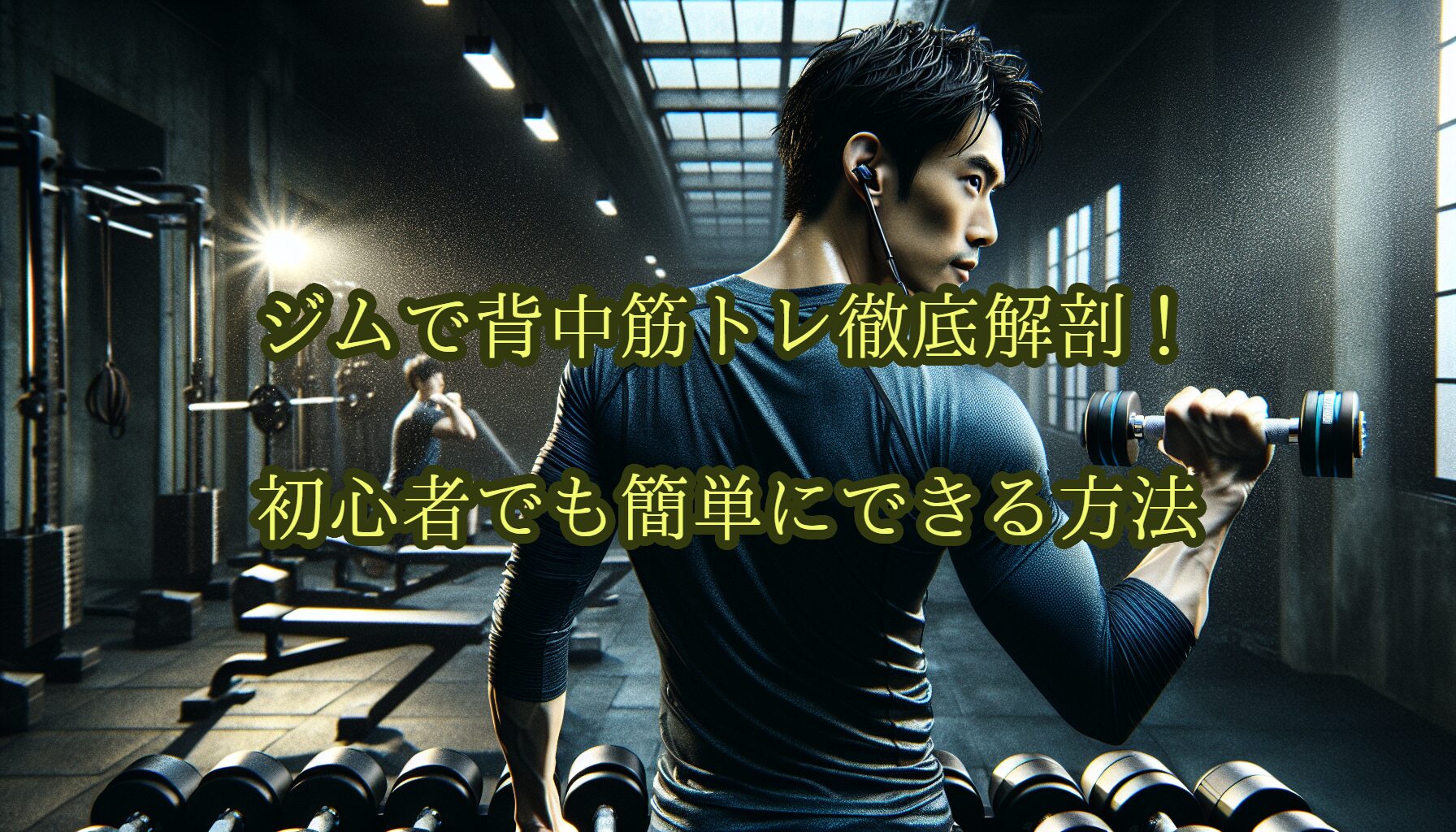 ジムで背中筋トレ徹底解剖！初心者でも簡単にできる方法