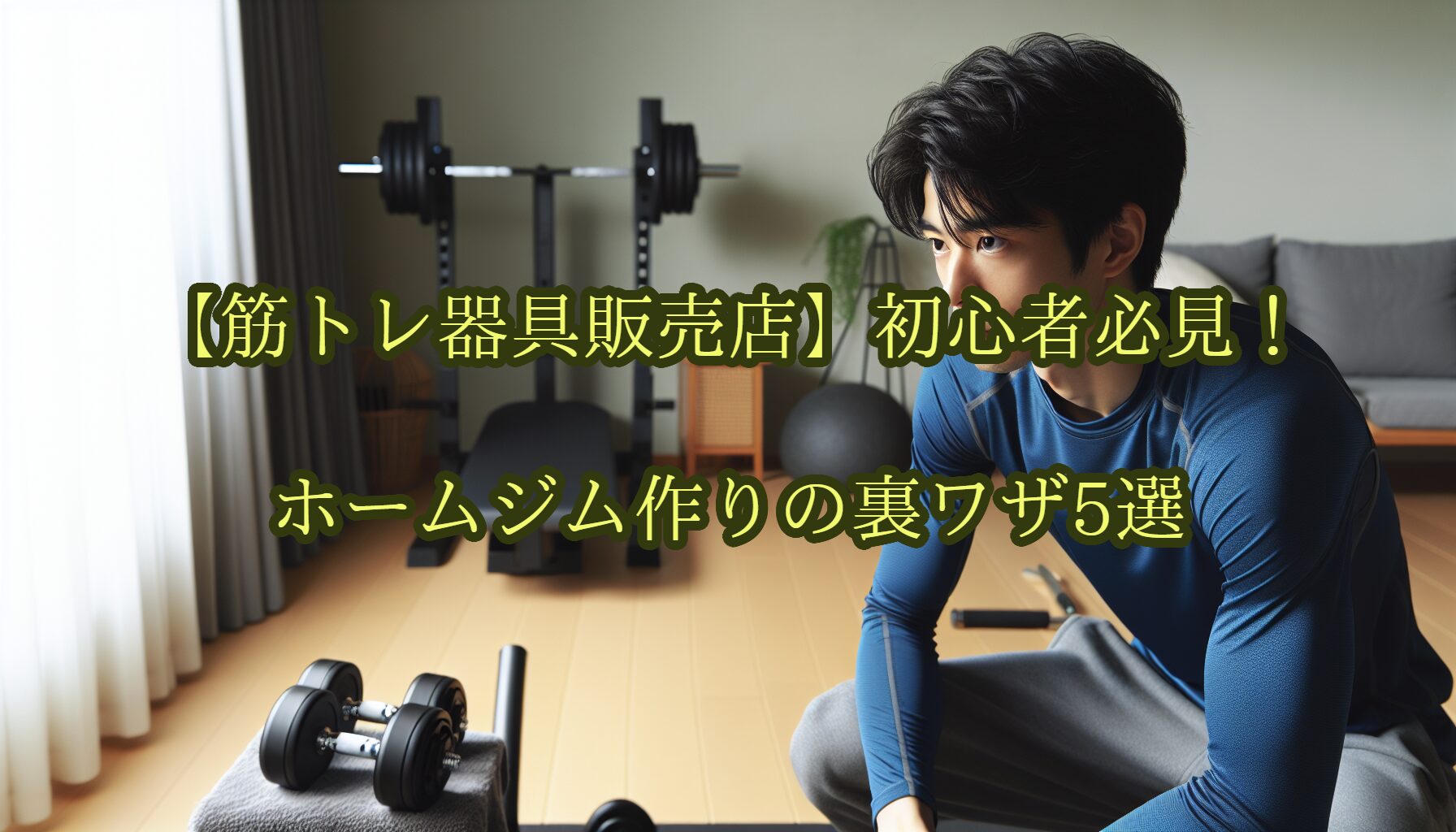 【筋トレ器具販売店】初心者必見！ホームジム作りの裏ワザ5選