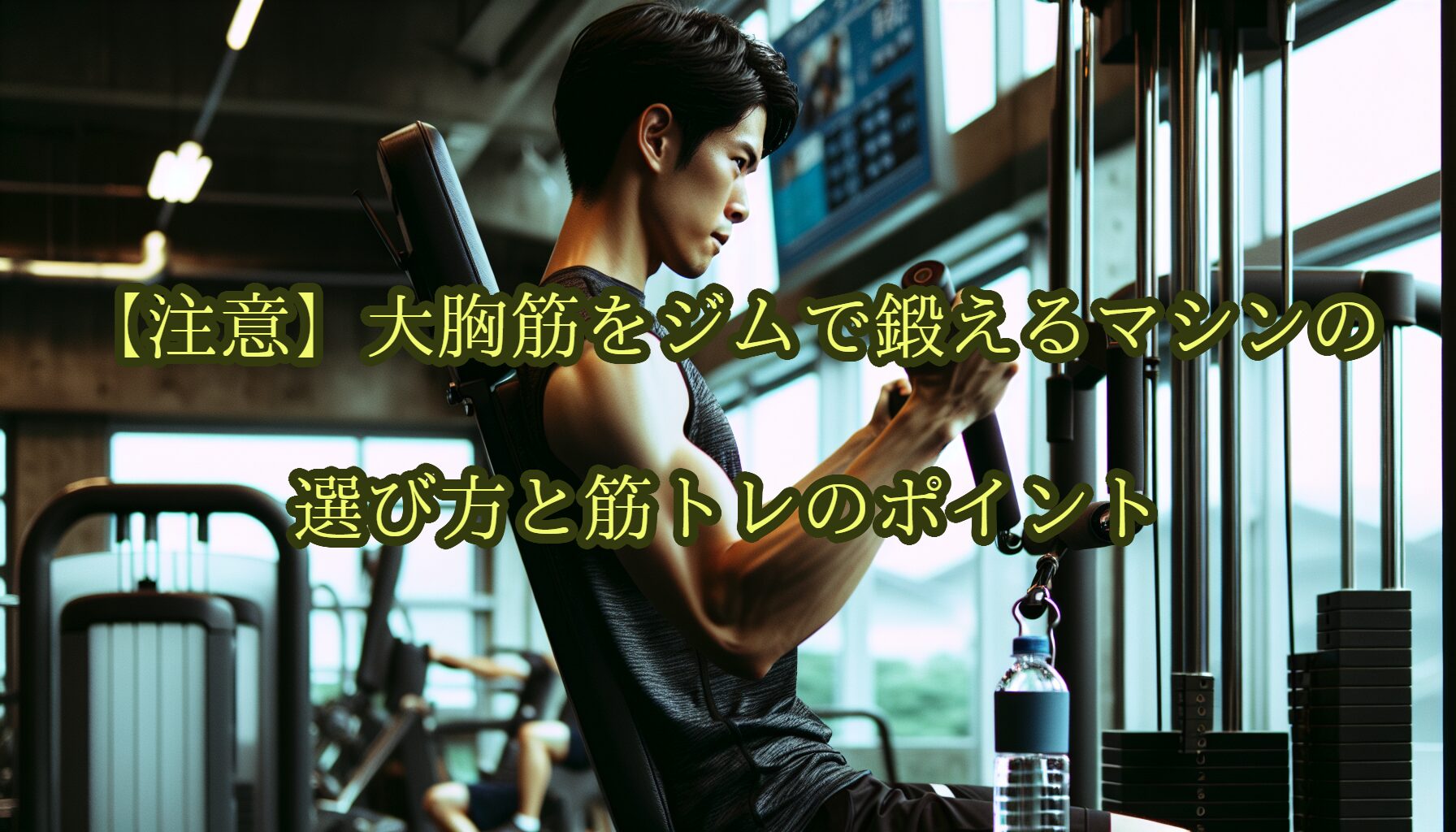 【注意】大胸筋をジムで鍛えるマシンの選び方と筋トレのポイント