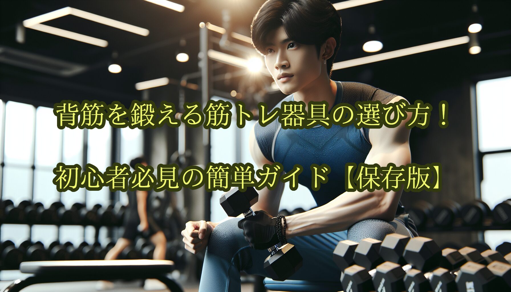 背筋を鍛える筋トレ器具の選び方！初心者必見の簡単ガイド【保存版】