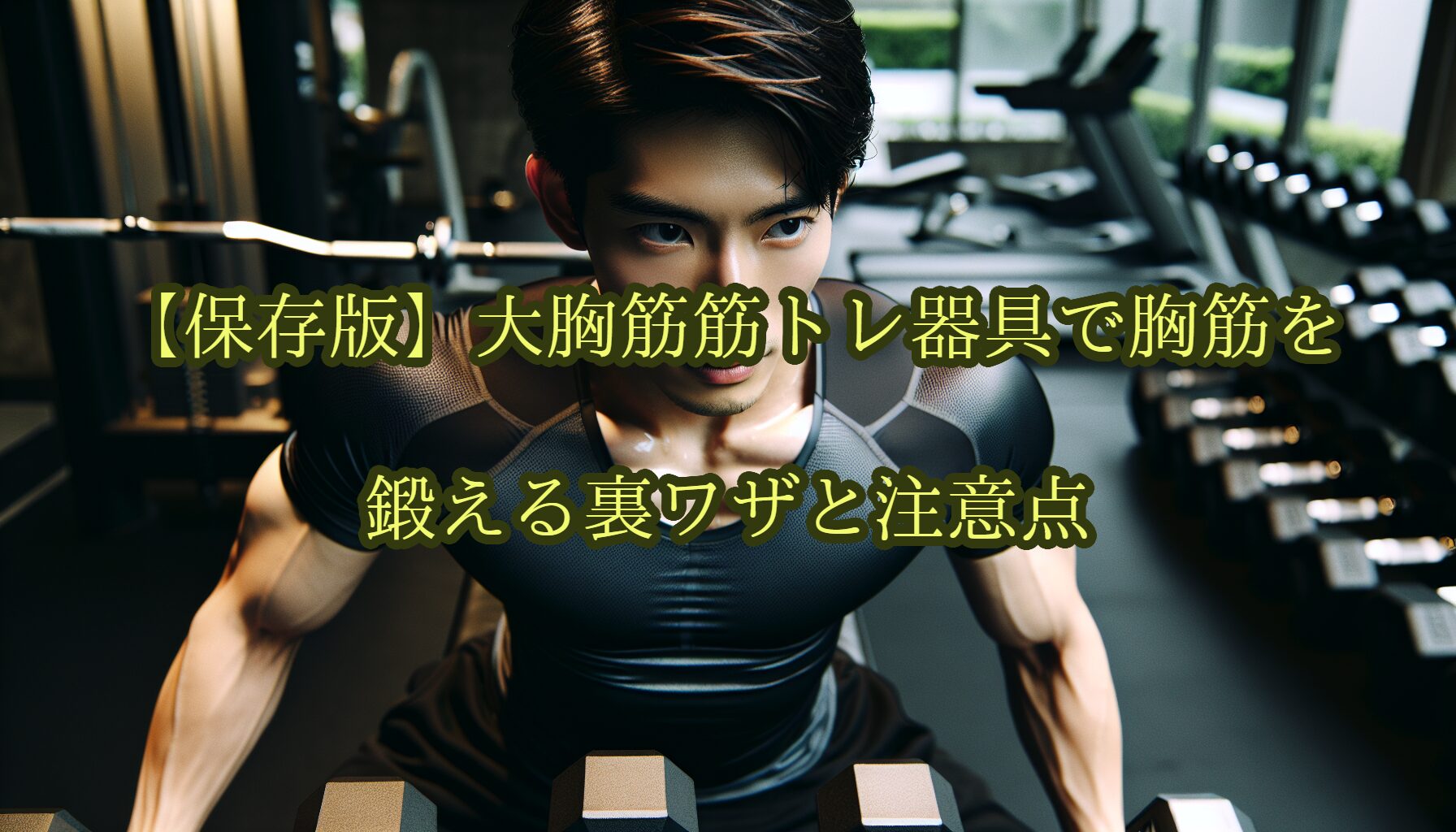 【保存版】大胸筋筋トレ器具で胸筋を鍛える裏ワザと注意点