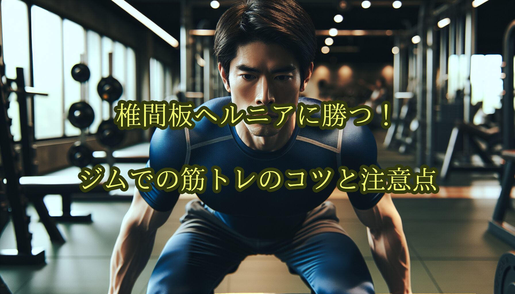 椎間板ヘルニアに勝つ！ジムでの筋トレのコツと注意点