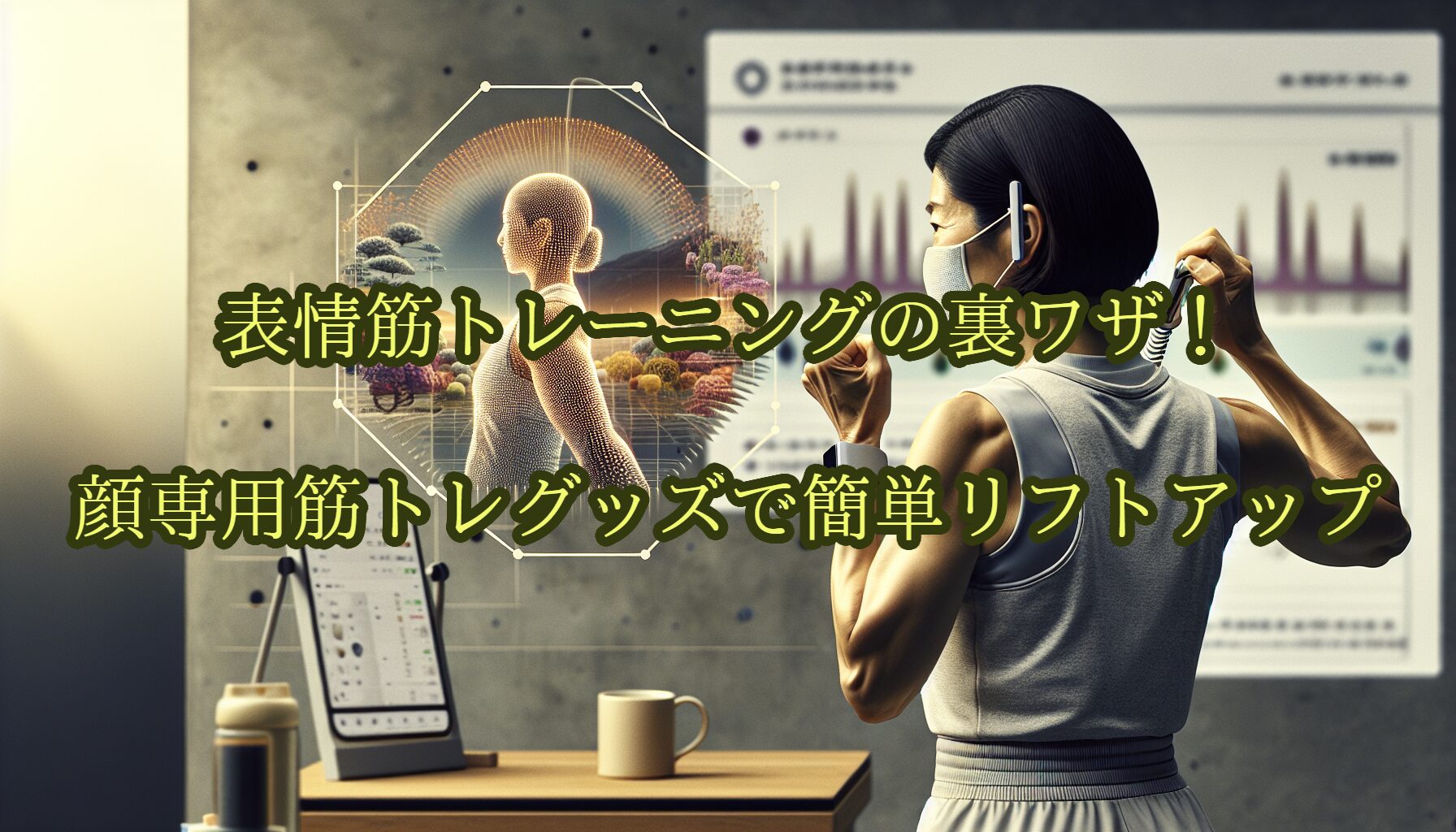 表情筋トレーニングの裏ワザ！顔専用筋トレグッズで簡単リフトアップ
