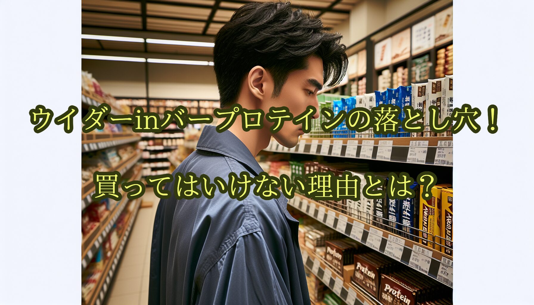 ウイダーinバープロテインの落とし穴！買ってはいけない理由とは？