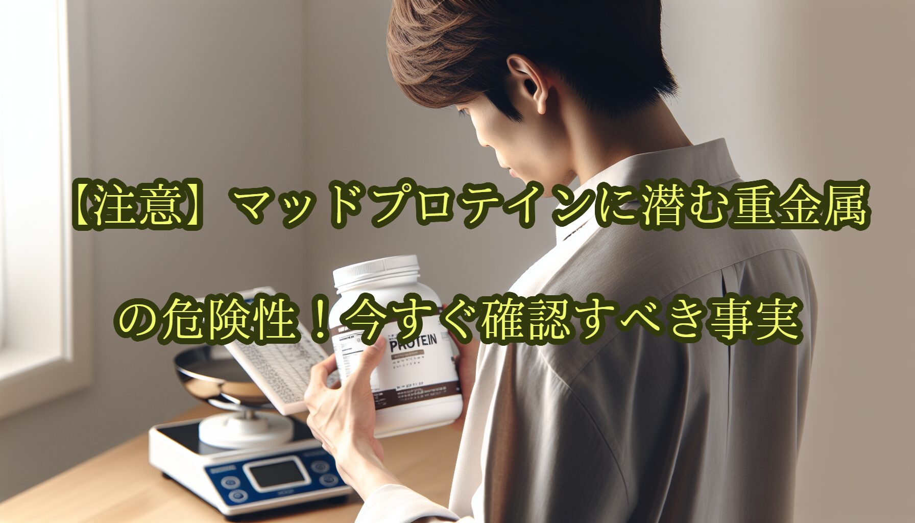 【注意】マッドプロテインに潜む重金属の危険性！今すぐ確認すべき事実