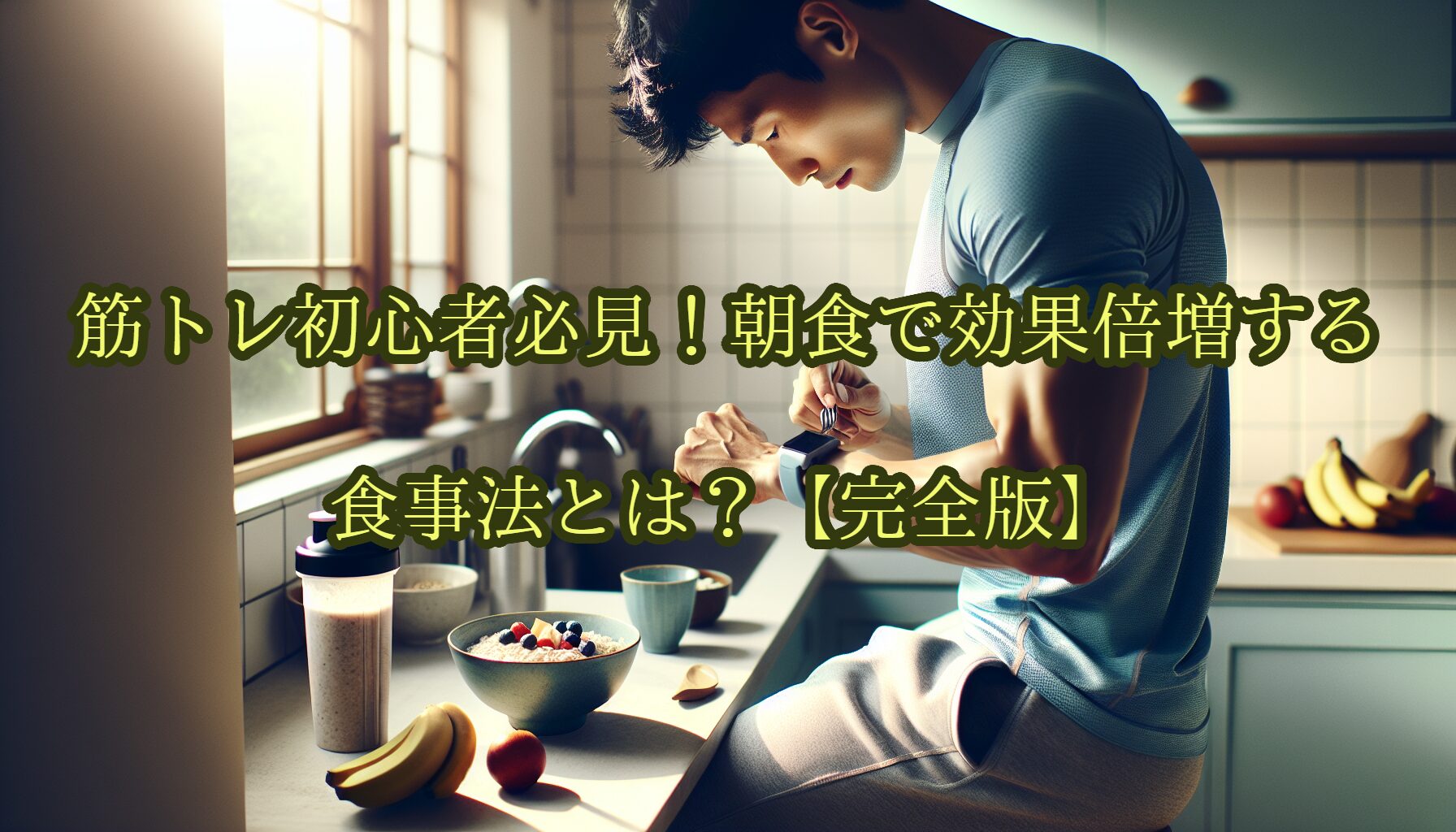 筋トレ初心者必見！朝食で効果倍増する食事法とは？【完全版】