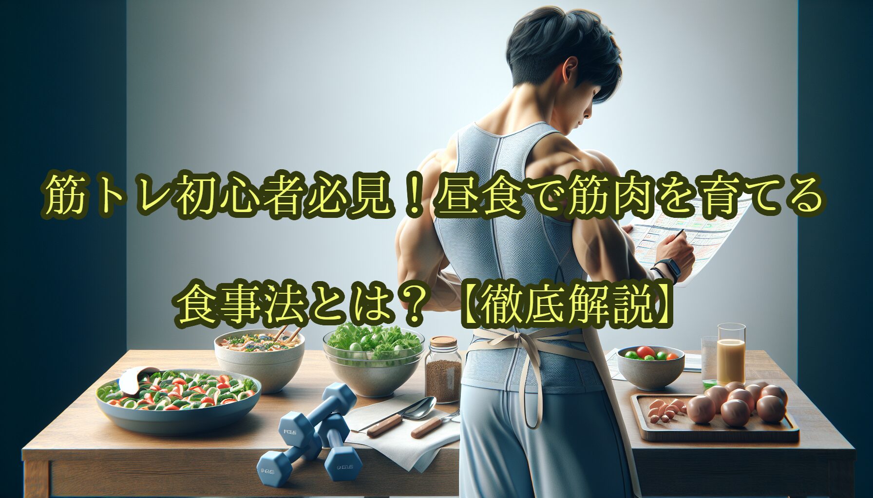 筋トレ初心者必見！昼食で筋肉を育てる食事法とは？【徹底解説】