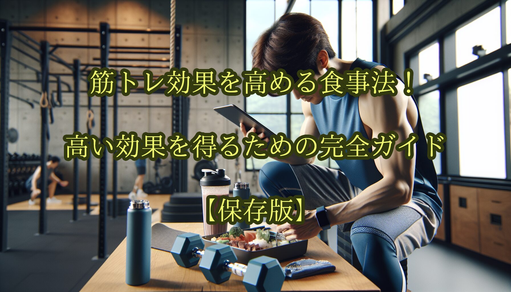 筋トレ効果を高める食事法！高い効果を得るための完全ガイド【保存版】