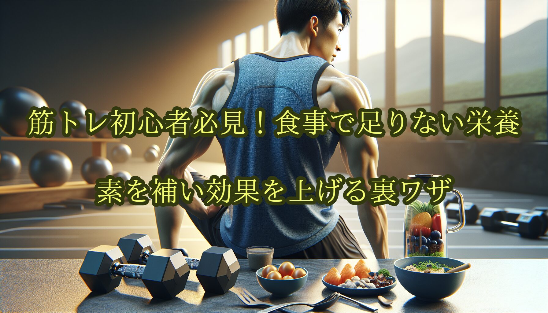 筋トレ初心者必見！食事で足りない栄養素を補い効果を上げる裏ワザ