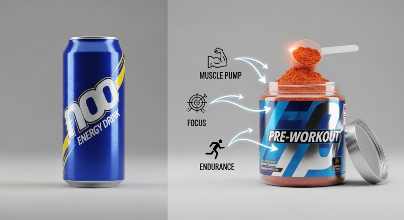 プレワークアウトサプリメントとは？飲む「エナジードリンク」？