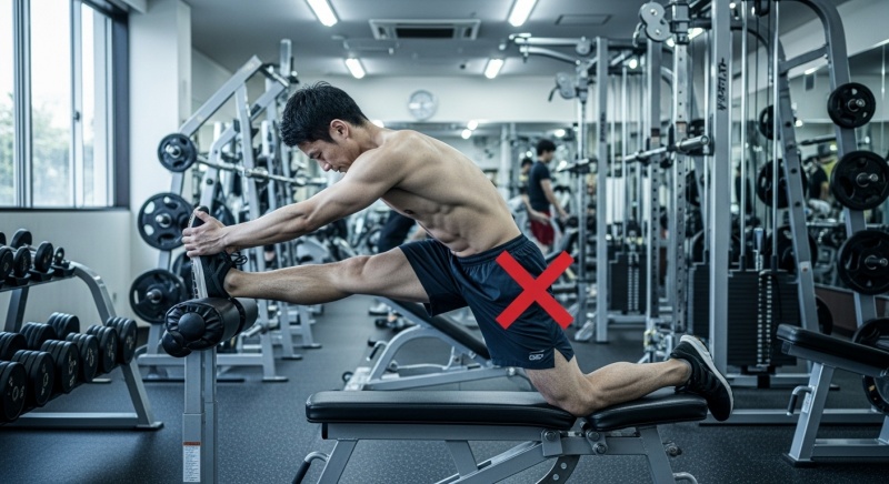 筋トレ前の「NG」行動:静的ストレッチはやるな?