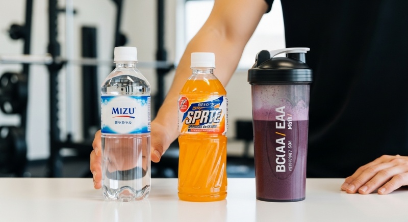 何を飲むべき?水 vs スポーツドリンク vs BCAA/EAA