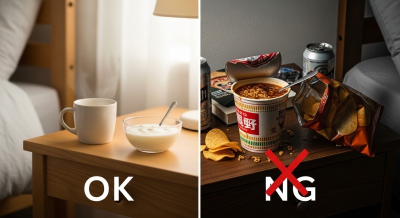 寝る前の「空腹」どうする?おすすめの軽食 vs NGな軽食