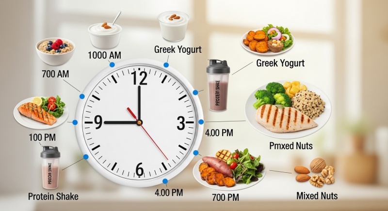 増量期の「食事回数」と「タイミング」の考え方