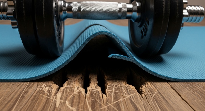 【悲報】ヨガマットで筋トレ（特に器具トレ）は「絶対に」ダメ！