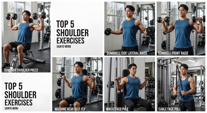 【メロン肩への道】ジムで実践すべき「最強メニュー5選」