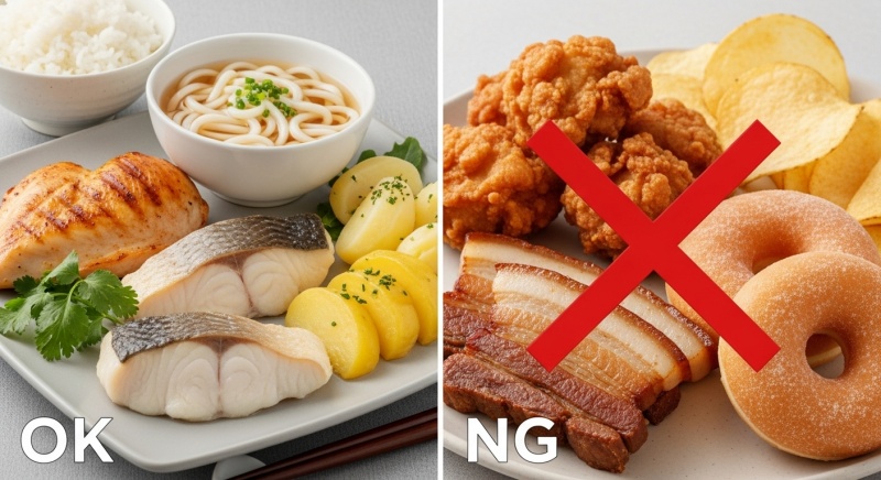 【食材リスト】ローファットダイエットの「食べていいもの」「避けるべきもの」