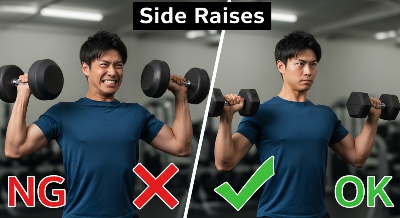 【最重要】なぜ効かない？サイドレイズで「僧帽筋」に効かせない「3つのコツ」