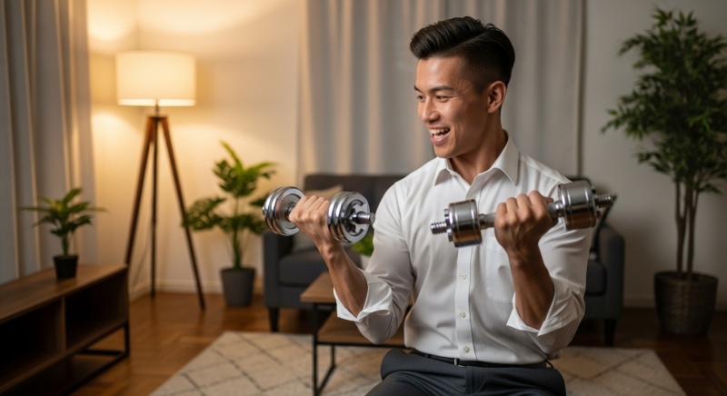 【体験談】残業続きの営業マンが、自宅をジム化して「半年で腹筋を割った」話 