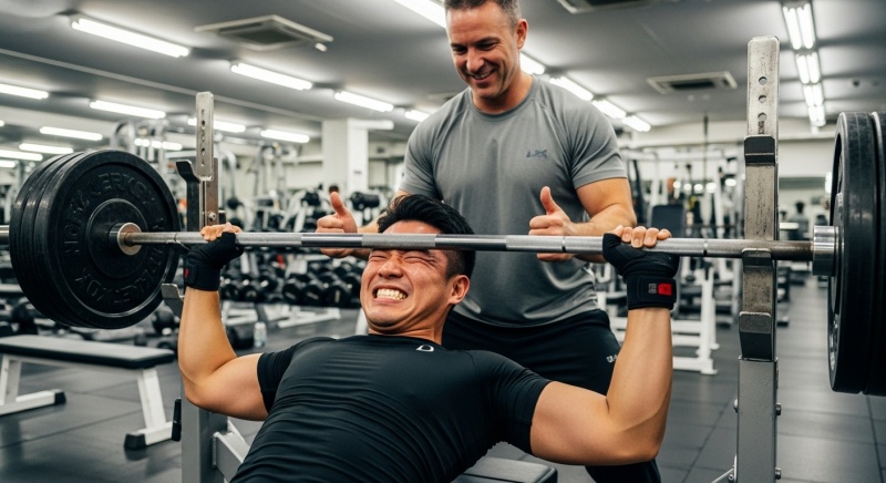 【体験談】「毎日ベンチプレス」で万年停滞していた男性が、週1回に変えて記録更新した話