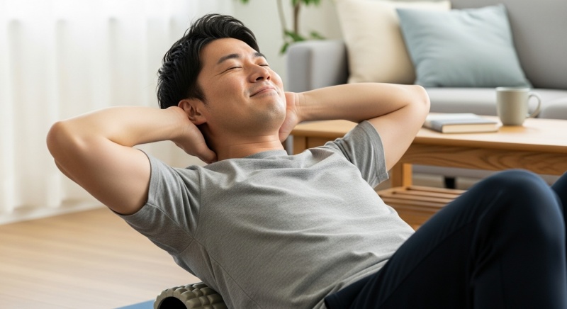 【体験談】偏頭痛持ちのデスクワーカーが、ローラー1本で薬を手放し、ベンチプレスの重量まで伸びた話