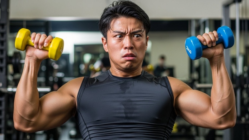 【体験談】10kgを振り回していた男性が、3kgに変えたら急に肩が成長した話