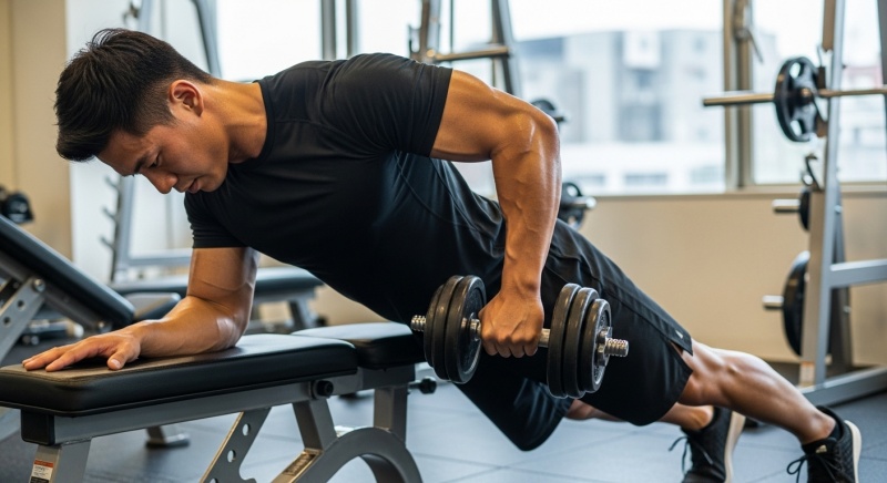 逆三角形を作る「背中の日」最強メニュー例（ジム中級者向け）