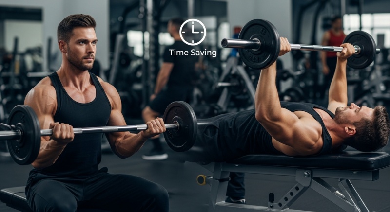 【実践編】ジム滞在30分！時短でパンプさせる「拮抗筋スーパーセット」